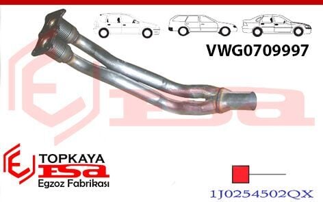 Volkswagen Golf 4 1.6İ Ön Boru 2 Sprialli 2000 > 2006