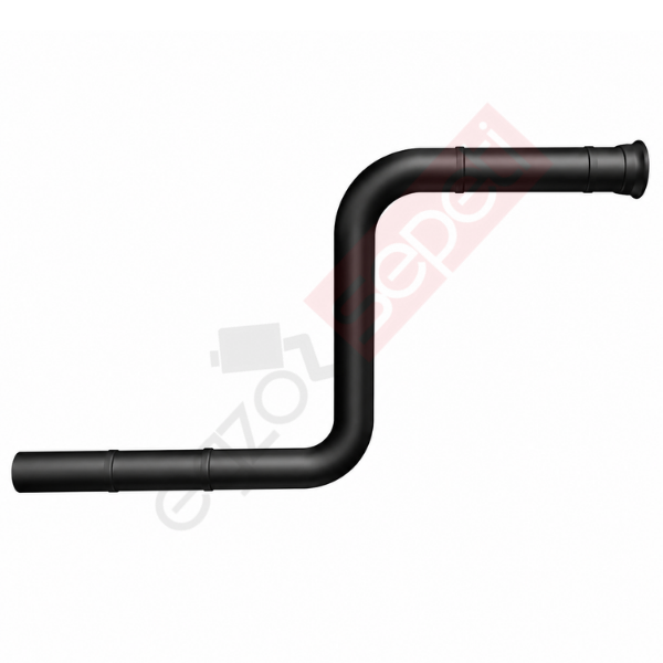 Doosan Boru, İş Makinesi, Egzoz Ön, 93151694 Ø88,9 Alusi, Spiral (P), Siyah