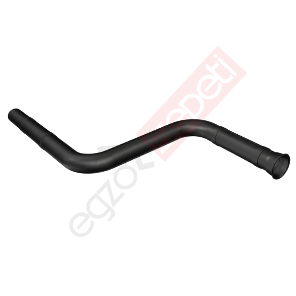 Doosan Boru, İş Makinesi, Egzoz Ön, 93151694 Ø88,9 Alusi, Spiral (P), Siyah