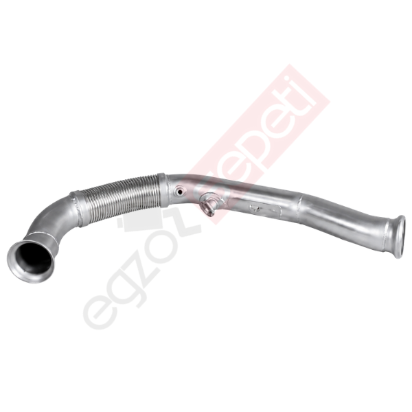 Renault Midlum Boru, Egzoz Ön, E4, 7482414014  Ø88,9 Inox, Spiral (P),