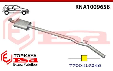 Renault Clio 2 Symbol 1.6 Hb Orta Susturucu Borulu 1998 > ...