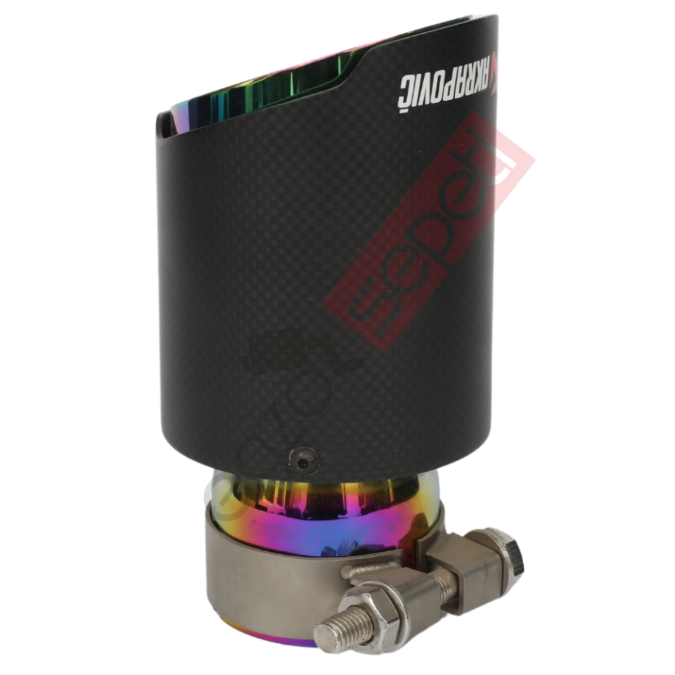 Akrapoviç Karbon Egzoz Ucu 90 MM Mat Yanık Gerçek Karbon Malzeme İthal Ürün