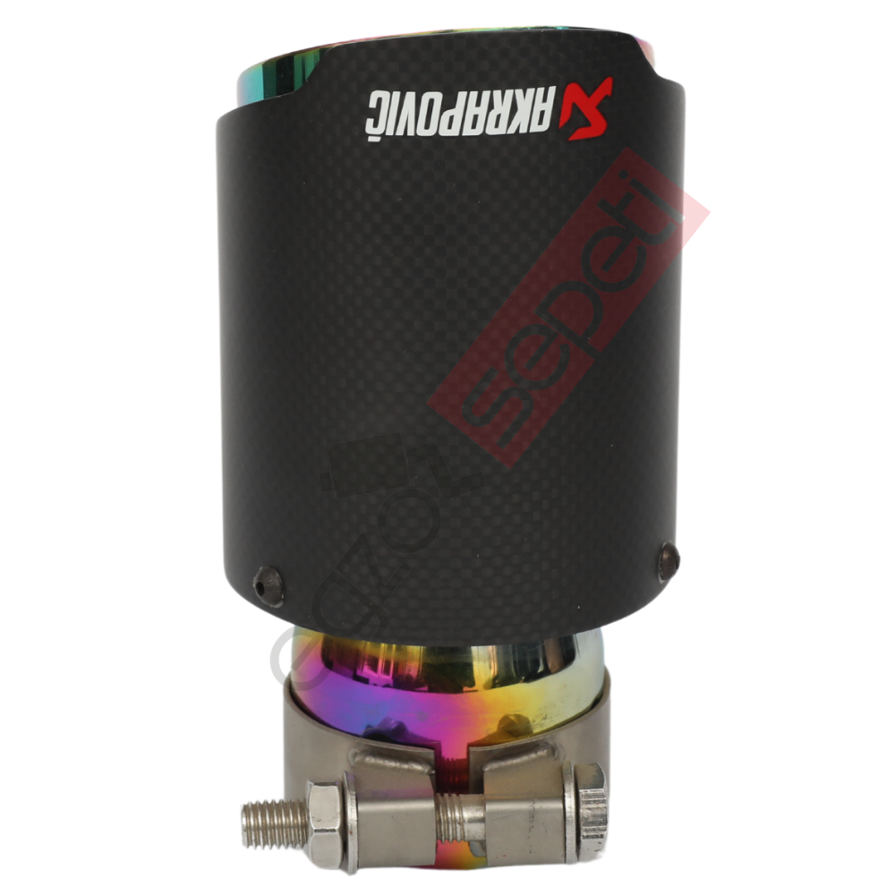 Akrapoviç Karbon Egzoz Ucu 90 MM Mat Yanık Gerçek Karbon Malzeme İthal Ürün
