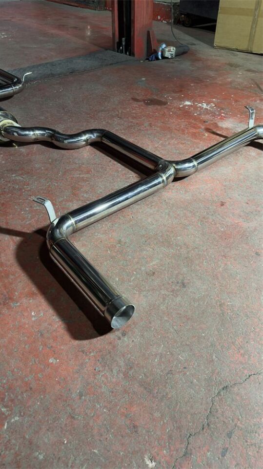 Seat Leon 2.0 Dizel Downpipe Çift Krom Flanşlı Varex 60 mm Krom Borularla Krom Kit