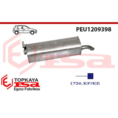 Citroen C4 Arka Susturucu 1.4İ / 1.6İ 2004 > 2005