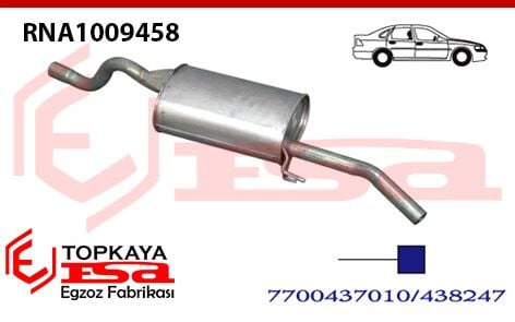 Renault Clio 2 Symbol 1.4İ 16V Arka Susturucu Borulu Sedan 2000 > ...