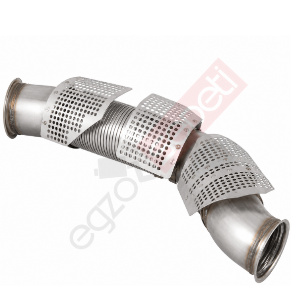 Scania P.G.R Boru, Egzoz Çıkış, E6, 1924401 Ø127 Inox, Spiral (P), Isı Kalkanlı,