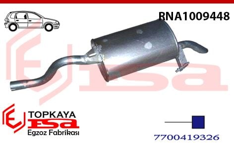 Renault Clio 2 Symbol 1.6İ 16V Arka Susturucu Borulu Hb 1998 > 2005