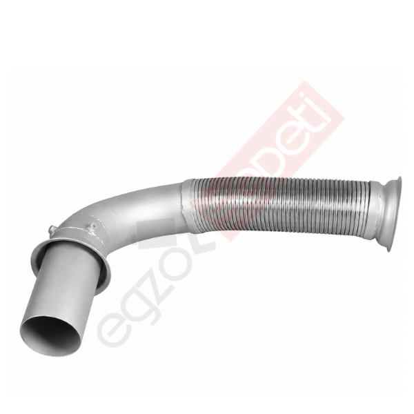 Daf CF75 Boru, Egzoz Ön, E2, 1358093  Ø101,6 Alusi, Spiral (P),
