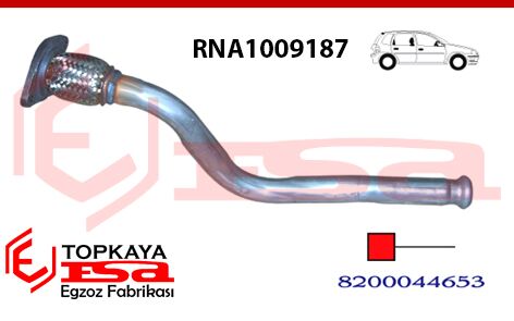 Renault Clio 2 1.5 Tdci Ön Arka Ara Boru Spiralli 2001 > 2005