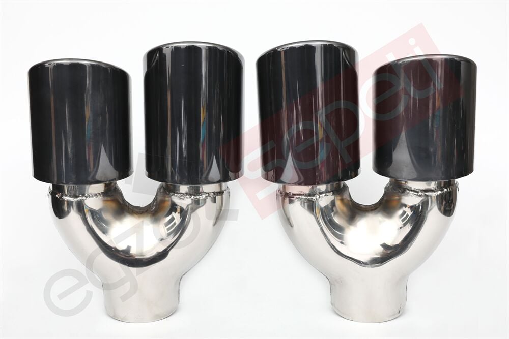 Füme Egzoz Uçları Sag Ve Sol Takım 90 MM