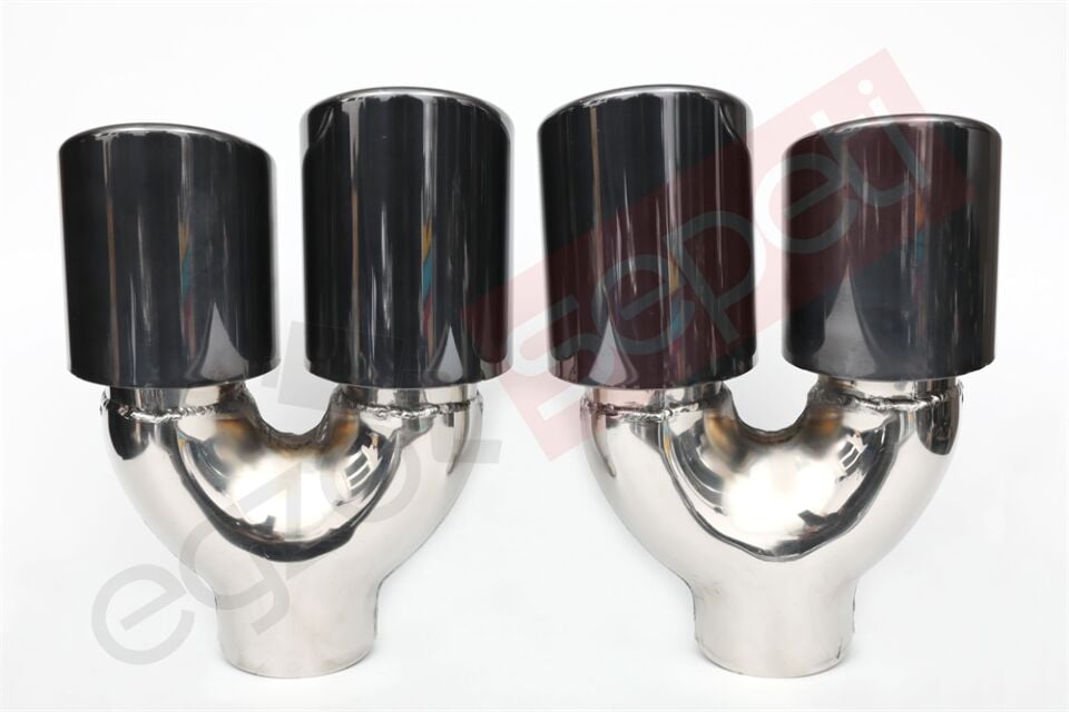 Füme Egzoz Uçları Sag Ve Sol Takım 90 MM