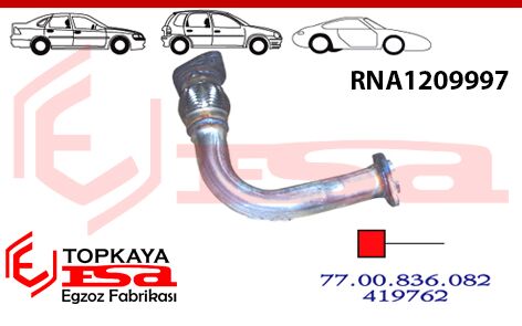 Renault Megane 1 Ön Boru Spiralli 2.0E 1996 > ...