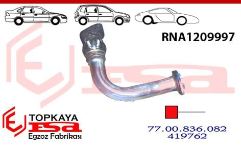 Renault Megane 1 Ön Boru Spiralli 2.0E 1996 > ...