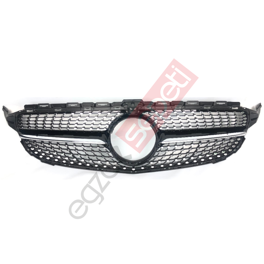 Mercedes W205 Panjur Diamond Siyah Çıta Kameralı 14-18