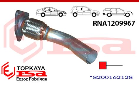 Renault Megane 1 1.4İ 16V Ön Spiralli Yarım Boru 2000 > 2002