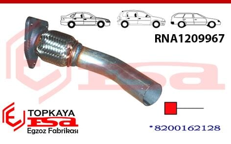 Renault Megane 1 1.4İ 16V Ön Spiralli Yarım Boru 2000 > 2002