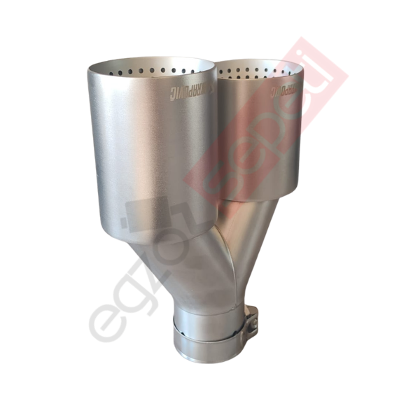 Akrapoviç Mat Krom 90 mm Delikli Sol Taraf Egzoz Ucu İthal Ürün
