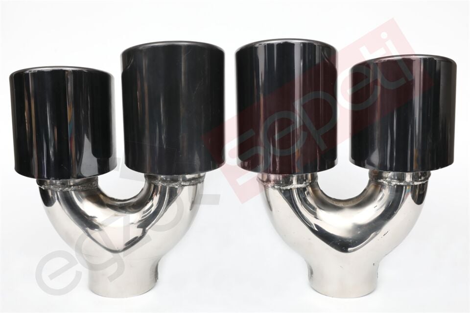 Füme Egzoz Uçları Sag Ve Sol Takım 100 MM