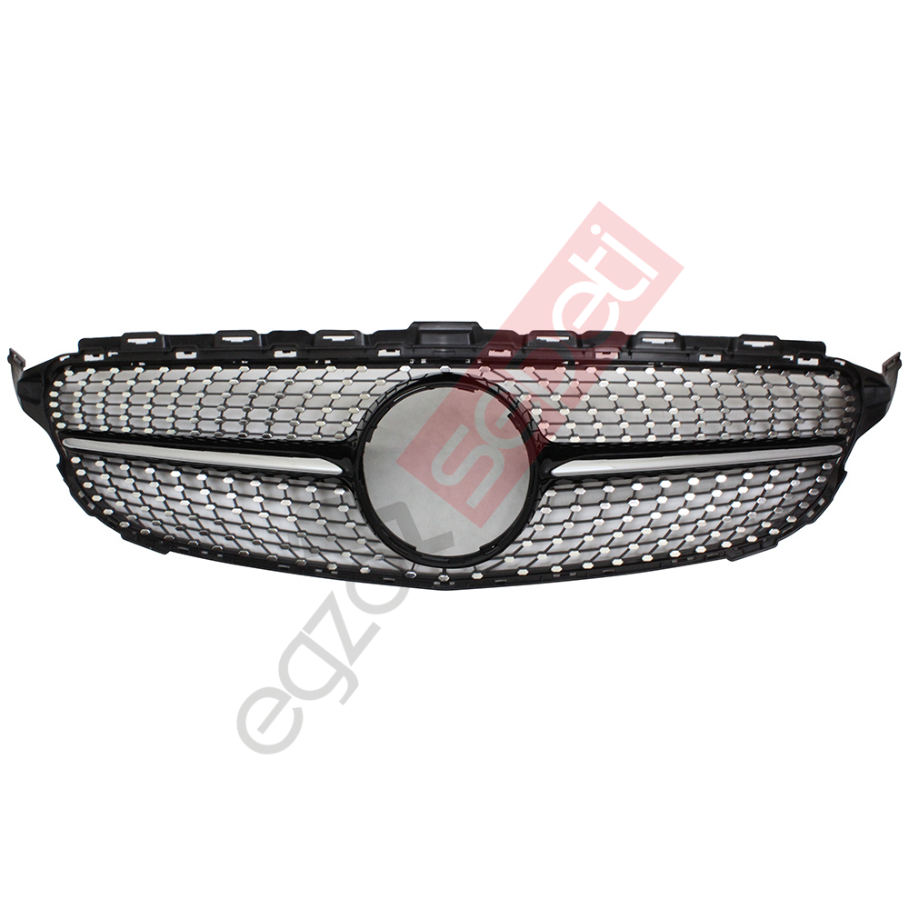 Mercedes W205 Panjur C450 Diamond Siyah Çıta