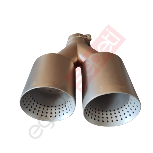 Akrapoviç Mat Krom 100 mm Sol Taraf Egzoz Ucu İthal Ürün