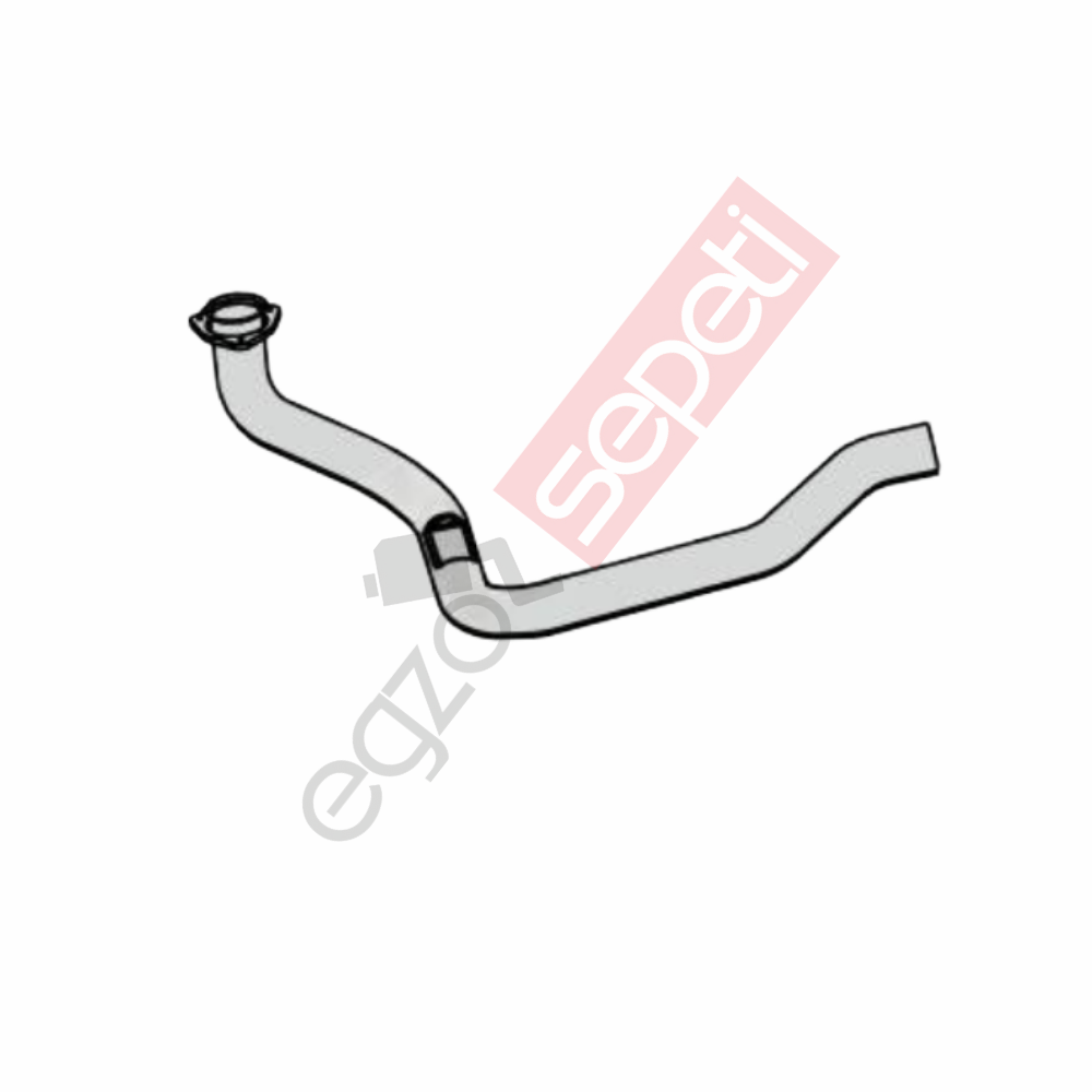 Renault Midlum Boru, Egzoz Ön, E3, 5010496958 Renault Midlum Ø88,9 Alusi,