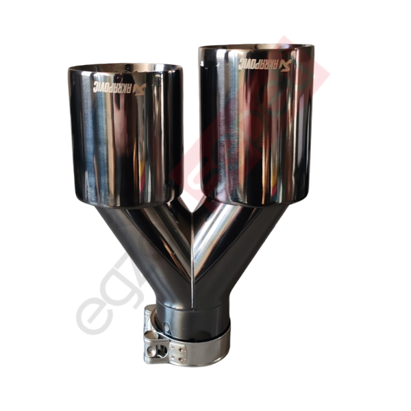 Akrapoviç Füme 100 mm Delikli Sağ Taraf Egzoz Ucu İthal Ürün