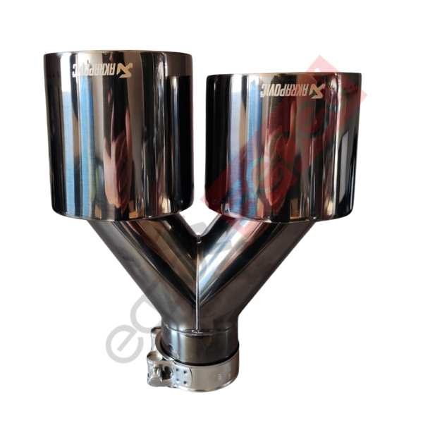 Akrapoviç Füme 100 mm Delikli Sol Taraf Egzoz Ucu İthal Ürün