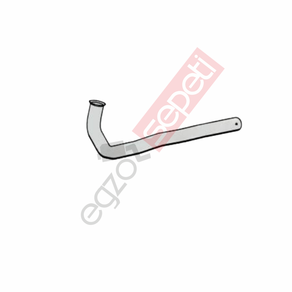 Renault Midliner Boru, Egzoz Ön, E2, 5010342779 Renault Midliner Ø88,9 Alusi,