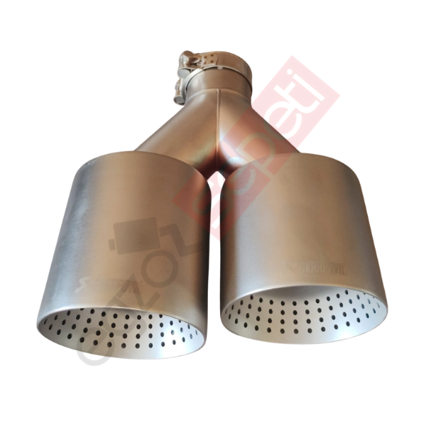 Akrapoviç Mat Krom 110 mm Sağ Taraf Delikli Egzoz Ucu İthal Ürün