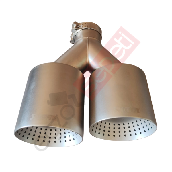 Akrapoviç Mat Krom 110 mm Sağ Taraf Delikli Egzoz Ucu İthal Ürün