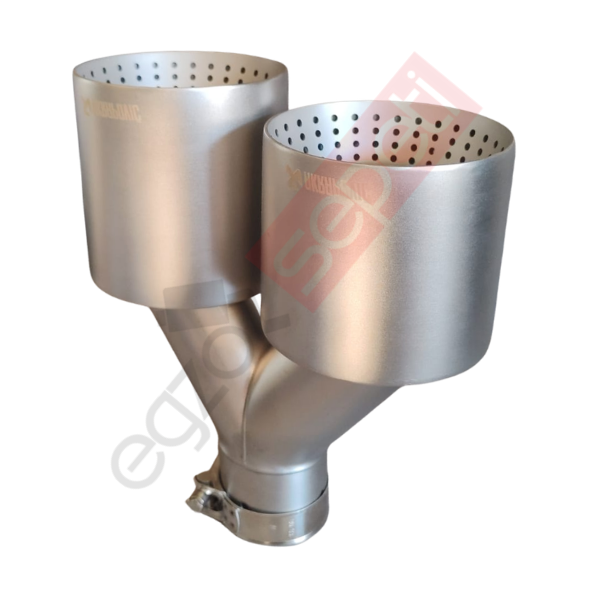 Akrapoviç Mat Krom 110 mm Sol Taraf Delikli Egzoz Ucu İthal Ürün