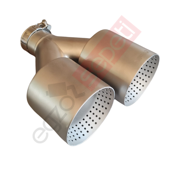 Akrapoviç Mat Krom 110 mm Sol Taraf Delikli Egzoz Ucu İthal Ürün