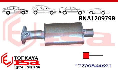 Renault Megane 1 2.0E Ön Susturucu Katalitik Konverter Yerine 1995 > 1999