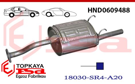 Honda Civic 1.5 / 1.6 16V Sedan Arka Susturucu Borulu 1992 > 2001