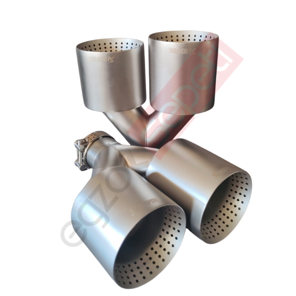Akrapoviç Mat Krom 110 mm Sağ Ve Sol Takım Delikli Egzoz Ucu İthal Ürün