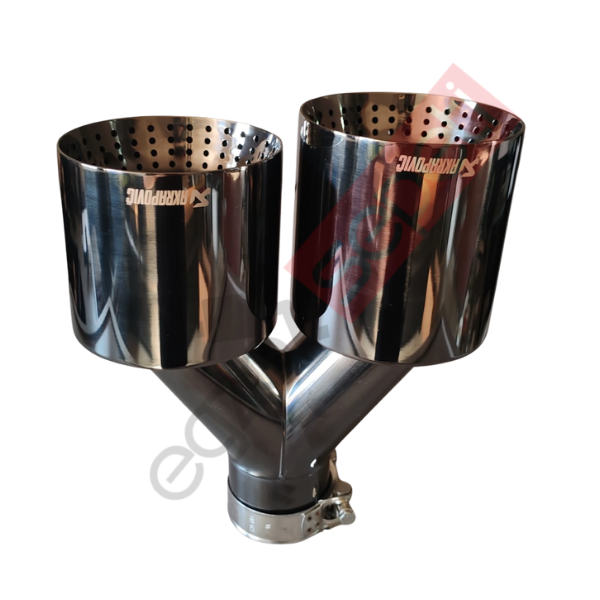 Akrapoviç Füme 110 mm Delikli Sağ Taraf Egzoz Ucu İthal Ürün