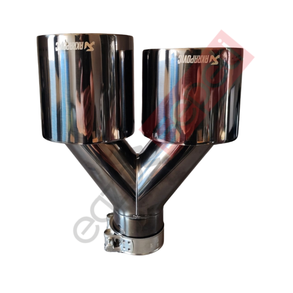 Akrapoviç Füme 110 mm Delikli Sol Taraf Egzoz Ucu İthal Ürün