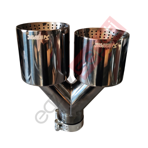 Akrapoviç Füme 110 mm Delikli Sol Taraf Egzoz Ucu İthal Ürün