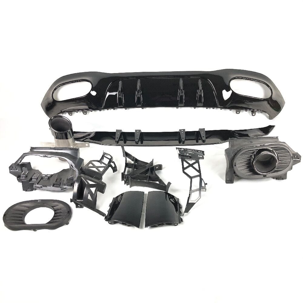 W177 DİFÜZÖR A35 SİYAH EGSOZ UCU 5D