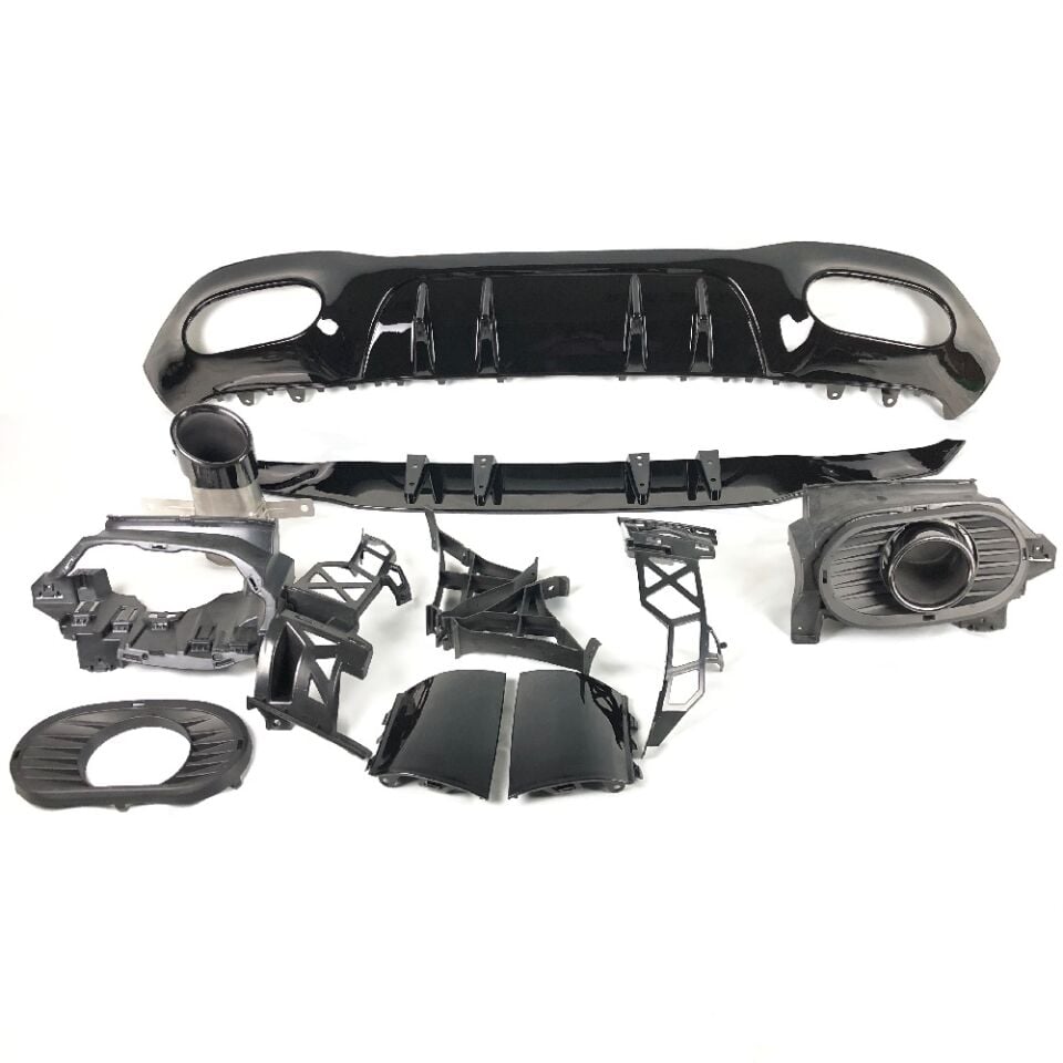 W177 DİFÜZÖR A35 SİYAH EGSOZ UCU 5D