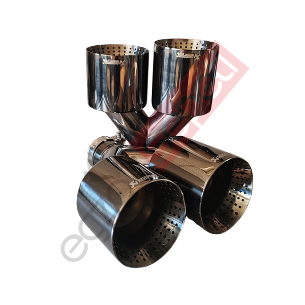 Akrapoviç Füme 110 mm Delikli Sağ Ve Sol Takım Egzoz Ucu İthal Ürün