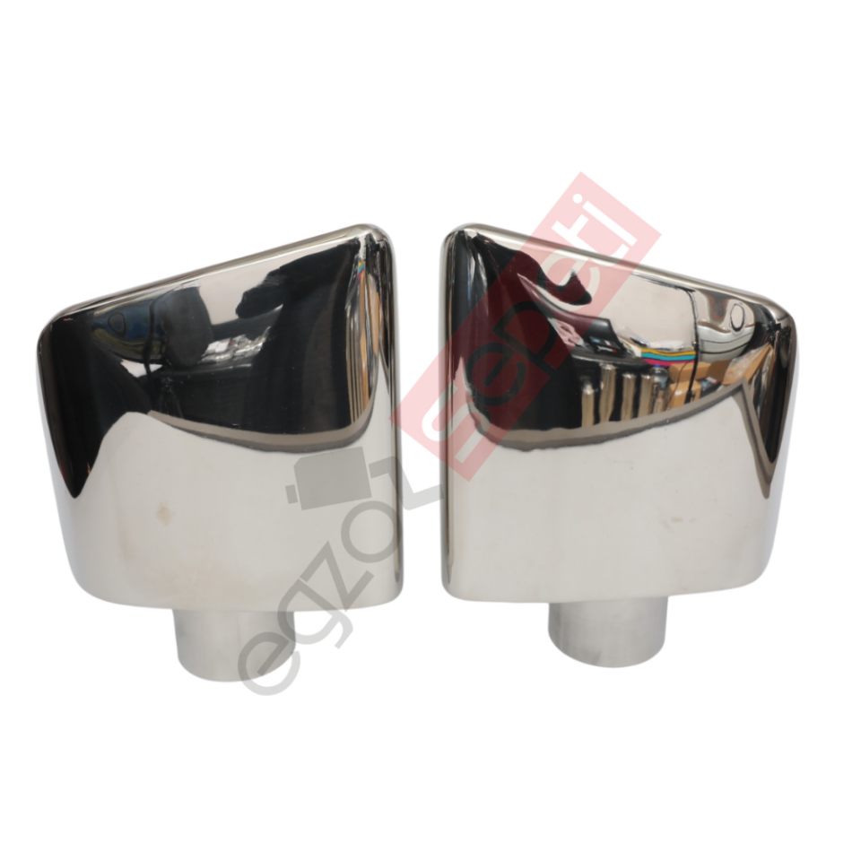 Egzoz Ucu Yassı Model Krom Takım Sag Ve Sol