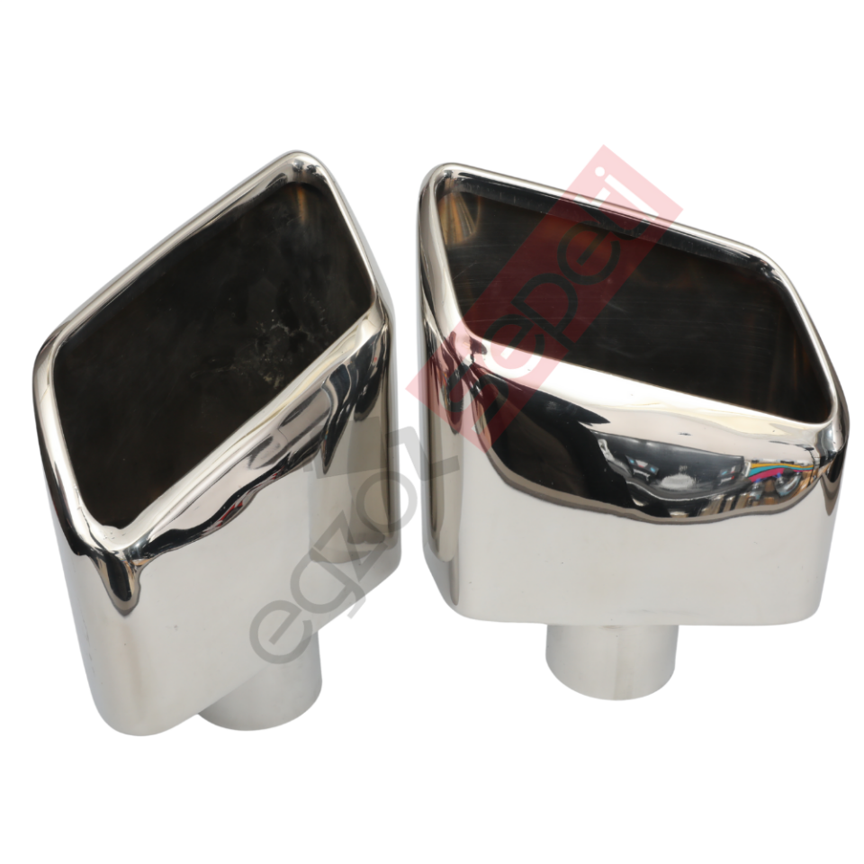 Egzoz Ucu Yassı Model Krom Takım Sag Ve Sol