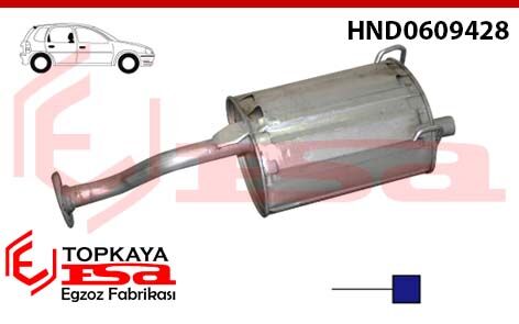 Honda Civic Euro 1.4 Hb Arka Susturucu Borulu 2001 > ..