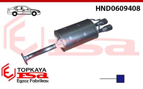 Honda Civic 1.6 Vtech Arka Susturucu Borulu Çift Çıkışlı 2008 > …