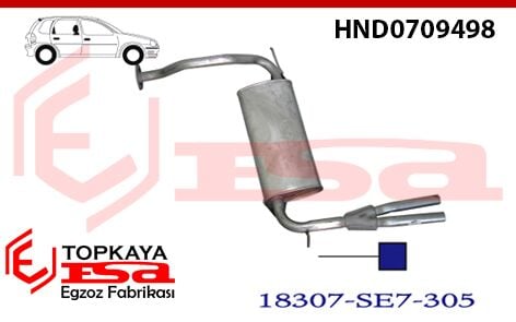 Honda Integra 1.5 Arka Susturucu Borulu 1986-90