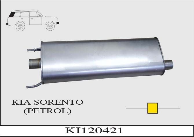 Kia Sorento Benzinli Özel Yapım Orta Susturucu