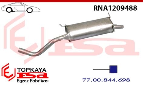 Renault Megane 1 Arka Susturcu Borulu 1.6E Coupe 1995 > 1999