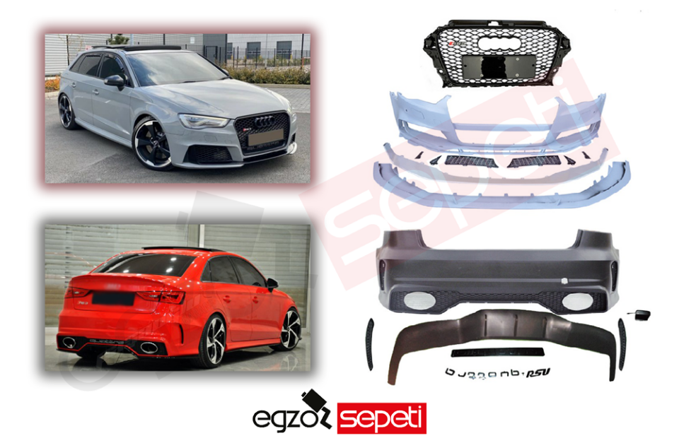 Audi A3 Sedan Rs3 Body Kit 2013 > 2016